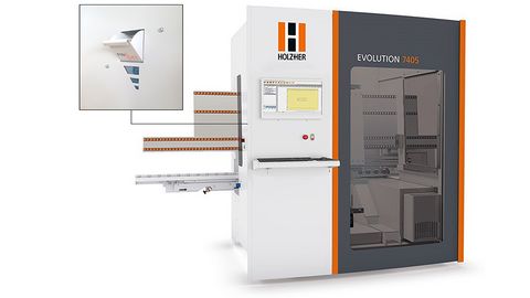 Máquina CNC de procesamiento completo Holzher con tacos totalmente automáticos Mecanizado CNC completo en formato compacto con tacos totalmente automáticos