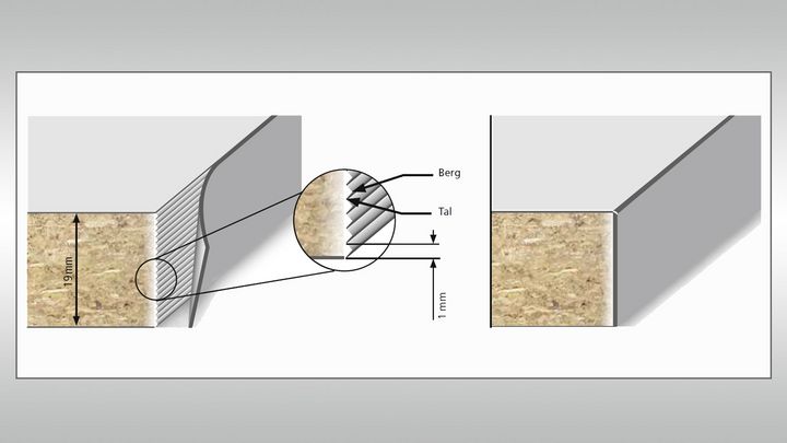 Encolado altamente flexible con la tecnología de capa fina Glue Jet de HOLZ-HER.