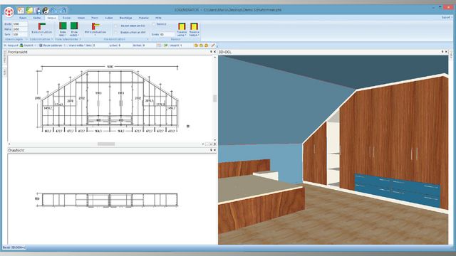 Cabinet Control Pro - Planificación del espacio en 3D perfecta con el generador de muebles