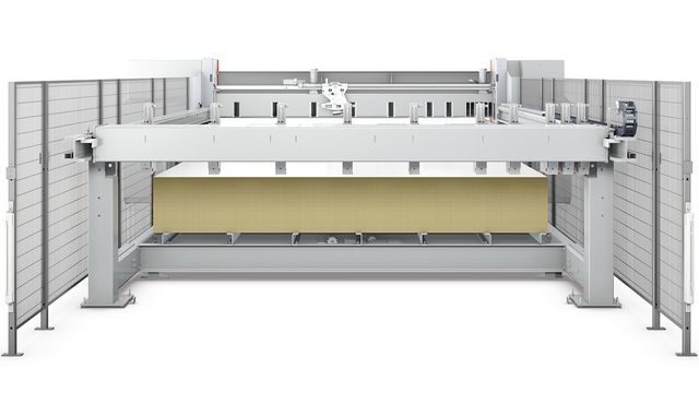 La versión de elevación tiene una mesa elevadora de precisión estándar para un alto rendimiento del material.
