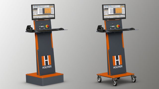 HOLZ-HER ofrece un panel desarrollado para la serie DYNESTIC equipado con una pantalla de 21,5" y 16:9 que le proporciona al operario una ergonomía perfecta. HOLZ-HER ofrece un panel desarrollado para la serie DYNESTIC equipado con una pantalla de 21,5" y 16:9 que le proporciona al operario una ergonomía perfecta.