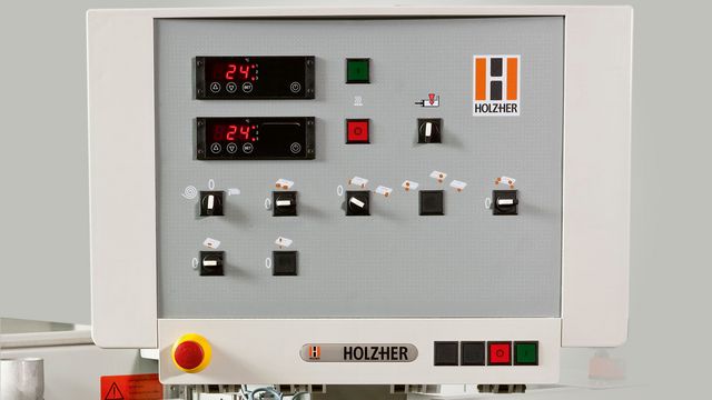 Justo lo necesario: el control HOLZ-HER Con su control sencillo, su encoladora de cantos HOLZ-HER es fácil y rápida de utilizar