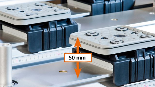 Ventosas con una altura de 50 milímetros Ventosas con una altura de 50 milímetros
