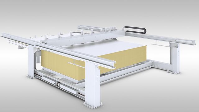 La versión de elevación tiene una mesa elevadora de precisión estándar para un alto rendimiento del material.