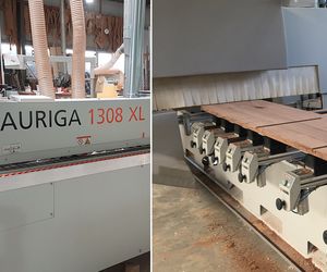 Referencias Riedinger de Bühl está muy satisfecho con la máquina de cantos y la máquina CNC