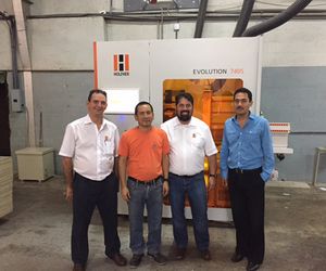 HOLZ-HER cliente de referencia en Panamá con la CNC vertical EVOLUTION 7405