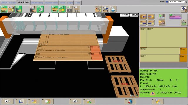 Interfaz gráfica de usuario en 3D para una operación intuitiva y una función de operación de la máquina