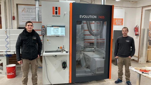 Cliente de referencia de carpintería Albers con el centro de mecanizado CNC vertical Evolution Cliente de referencia de carpintería Albers con el centro de mecanizado CNC vertical Evolution
