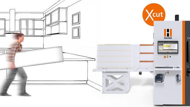 Paquete xcut para el procesamiento óptimo de listones en la CNC Evolution de HOLZ-HER