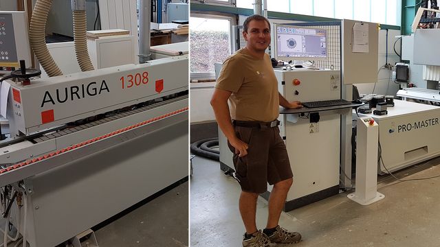 Buena experiencia con la máquina CNC HOLZ-HER PROMASTER 7125 y la bandadora de bordes Auriga 1308 La referencia de clientes de HOLZHER Wieland de Gernsbach está satisfecha con el procesamiento CNC y de bordes
