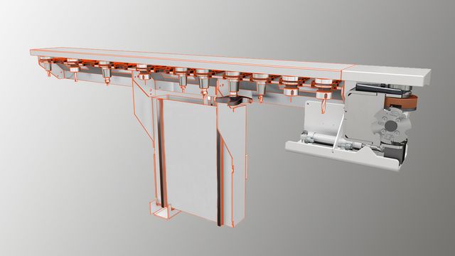 El cambiador de herramientas linear estándar está bien equipado, gracias a sus 14 posiciones de herramienta. El cambiador de herramientas linear estándar está bien equipado, gracias a sus 14 posiciones de herramienta.